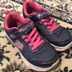 Skechers Heart Lights sneakers size 1